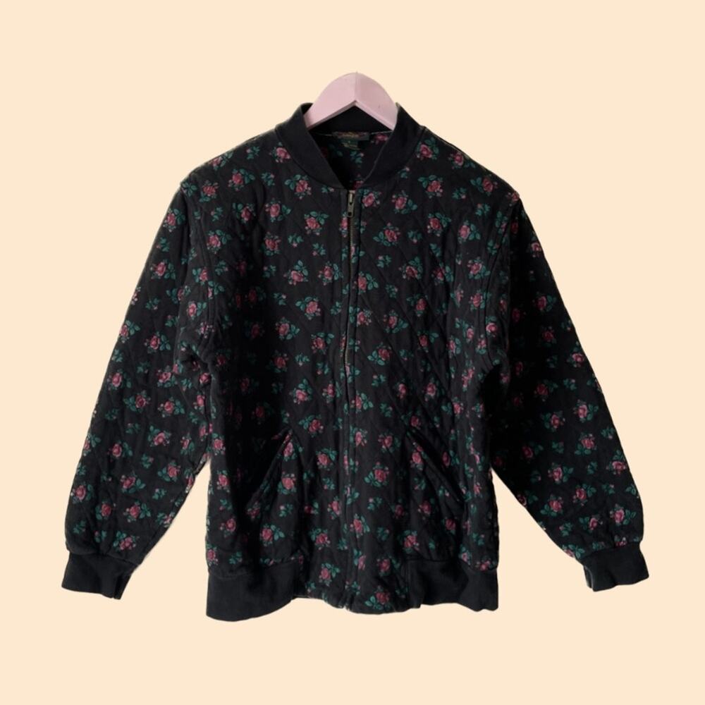 Vintage Quilted Floral Jacket